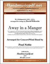 Away in a manger Concert Band sheet music cover